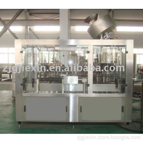 Glass bottle carbonated drink bottling machine